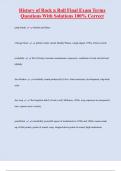 History of Rock n Roll Final Exam Terms Questions With Solutions 100&percnt; Correct