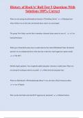 History of Rock'n' Roll Test 5 Questions With  Solutions 100&percnt; Correct