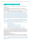 NURSING 2362 Module 6 Exam &lpar;Chamberlain&rpar;