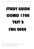 STUDY GUIDE TEST 2 COMD 1700 2022