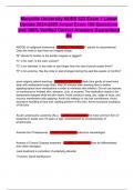 Maryville University NURS 623 Exam 1 Latest Update 2024-2025 Actual Exam 100 Questions and 100&percnt; Verified Correct Answers Guaranteed A&plus;