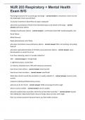 NUR 203 Respiratory &plus; Mental Health Exam B&sol;G