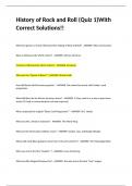 History of Rock and Roll &lpar;Quiz 1&rpar;With Correct Solutions&excl;&excl;
