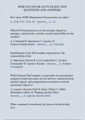 FEMA ICS EXAM&lpar;ACTUAL 2024-2025&rpar; QUESTION AND ANSWERS&period;