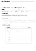 CS175-46148 C++ Programming exam 4 & 5 complete solution