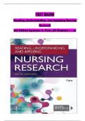 Reading&comma; Understanding&comma; and Applying Nursing Research 6th Edition TEST BANK by James Fain&comma; All Chapters 1 up to 24 Covered Verified Complete Edition