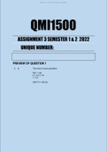 QMI1500 ASSIGNMENT 3 SEMESTER 1 & 2 2022 