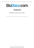 RSC 2601-exam-pack-for-2022 Questions And  Answers Latest Update.