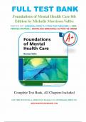 Foundations of Mental Health Care 8th Edition by Morrison Valfre ISBN&colon; 9780323810296-Test Bank