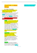 NURSING MSN 570>CHAPTER 1 Cellular Biology Study Guide