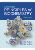 Test Bank For Lehninger Principles of Biochemistry by David L. Nelson Chapter 1_28__ Complete Solution