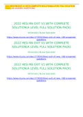 2022 HESI RN EXIT V1 WITH COMPLETE SOLUTION&lpar;A LEVEL FULL SOLUTION PACK&rpar;&period;160 ANSWED QUESTIONS&period;