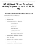 NR 341 Week 7 Exam Three Study Guide (Chapters 19, 20, 6, 17, 13, 21, 18)