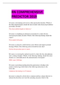 RN COMPREHENSIVE PREDICTOR 2019 QUESTIONS AND ANSWERS, A ASSURED