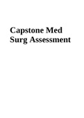 NURS 406 Capstone Med Surg Assessment - Complete Questions & Answers.