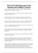 ENCE 325  Bundled Exam Questions and CORRECT Answers