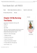 NURSING TEST BANK 2022 [TOP RATED] [A+]