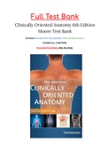 Clinically Oriented Anatomy 6th Edition Moore Test Bank