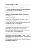 COUC 502 Chpts 8&9 Questions and answers