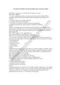 Exam (elaborations) NUR 4573 Pediatrics//  Essentials of Pediatric Nursing 4th Edition Kyle Carman Test Bank