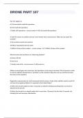 DRONE PART 107 questions with 100&percnt; correct answers