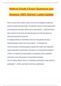 Referee Grade 8 Exam Questions and Answers 100&percnt; Solved &vert; Latest Update