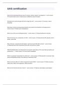 UAS certification questions well answered to pass