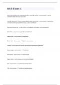 UAS Exam 1 questions with 100&percnt; correct answers