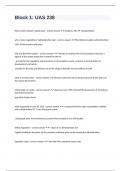 Block 1&colon; UAS 238 questions well answered to pass