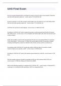 UAS Final Exam questions & answers rated A&plus;