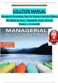  SOLUTION MANUAL  Managerial Accounting Tools for Business Decision Making   9th Edition by Jerry J&period; Weygandt&comma; Paul D&period; Kimmel   Chapters 1 - 14&comma; Complete