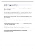 UAS Progress Check well answered to pass rated A&plus; passed