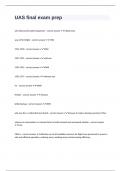 UAS final exam prep questions & answers graded A&plus; passed