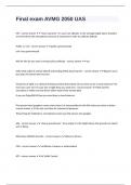 Final exam AVMG 2050 UAS questions n correct answers