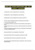 SNHD EMT EXAM QUESTIONS AND 100&percnt; CORRECT ANSWERS