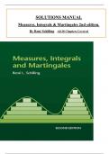 SOLUTIONS MANUAL  Measures&comma; Integrals & Martingales 2nd edition&period;  By Ren&eacute; Schilling       All 28 Chapters Covered 