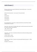 UAS Exam 2 questions well answered to pass