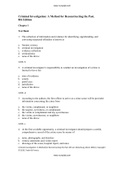 Criminal Investigation 8th Edition Osterburg Test Bank