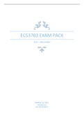 ECS3703 EXAM PACK