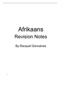 Class notes Afrikaans First Additional Language