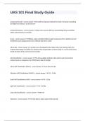 UAS 101 Final Study Guide questions well answered
