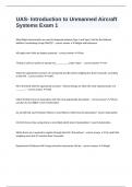 UAS- Introduction to Unmanned Aircraft Systems Exam 1 fully solved
