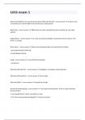 UAS exam 1&lpar;questions n answers&rpar;graded A&plus;