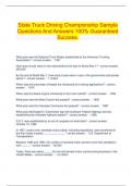  State Truck Driving Championship Sample Questions And Answers 100&percnt; Guaranteed Success&period;