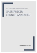 Volledige notities gastspreker Crunch Analytics tech in Retail retailmanagement Katrien Meert