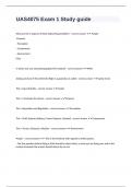 UAS4075 Exam 1 Study guide questions with correct answers rated A&plus;