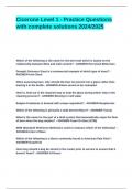 Cicerone Level 1 - Practice Questions with complete solutions 2024&lowbar;2025