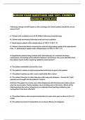 NUR200 EXAM QUESTIONS AND 100&percnt; CORRECT ANSWERS 2024-2025