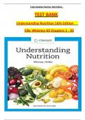 TEST BANK  Understanding Nutrition 16th Edition     Ellie Whitney All Chapters 1 - 20