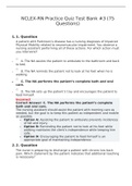 NCLEX-RN Practice Quiz Test Bank &num;3 &lpar;75 Questions&rpar;